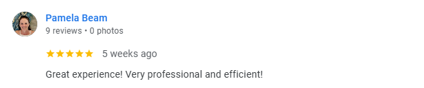 Google review from a satisfied American Mortgage Services borrower